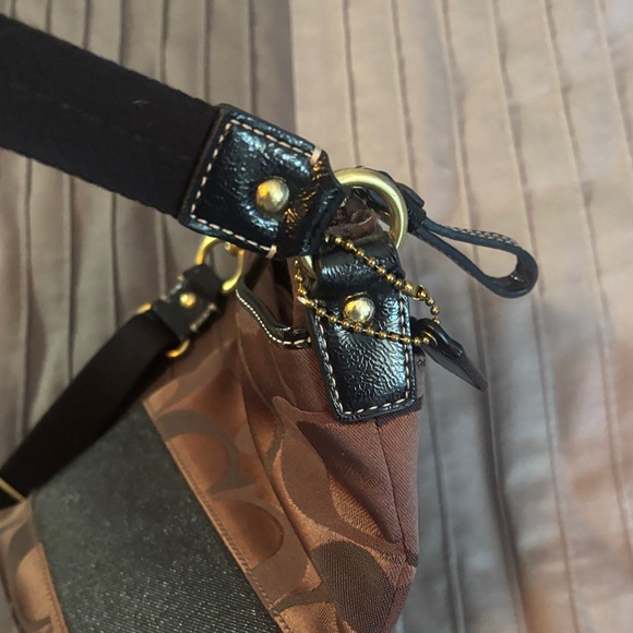 Brown and Black Designer Crossbody Bag- Coach - Picture 13 of 15